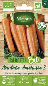 Carotte Nantaise Améliorée 3 - BIO